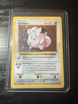Clefairy Base Set Shadowless 5/102 Holo NM-LP - Image 3