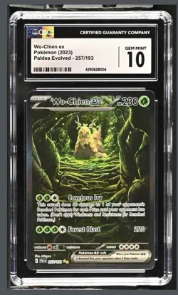 Pokemon TCG Wo-Chien ex CGC 10 Paldea Evolved 257/193 Secret Rare Holo EX - Image 1