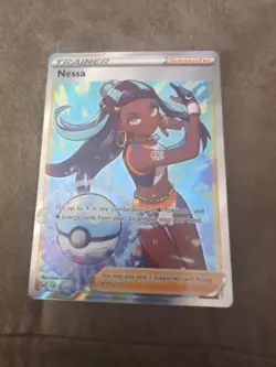 Nessa (Full Art) 183/185 Swsh04: Vivid Voltage Holo Pokemon NM - Image 1