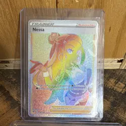 Pokemon Nessa 196/185 Vivid Voltage Secret Rare Full Art Holo Trainer-Supporter - Image 1
