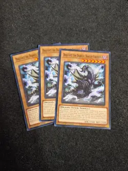 YUGIOH x3 BLZD-EN097 DRALUVICE THE DIABOLIC DRAGON FORTRESS COMMON 1st - Image 1