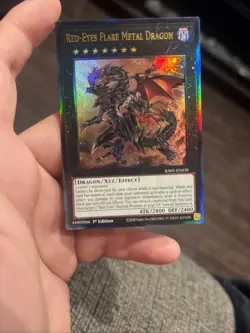 Yu-Gi-Oh! Red-Eyes Flare Metal Dragon RA01-EN038 Collector's Rare 1st Edition NM - Image 1
