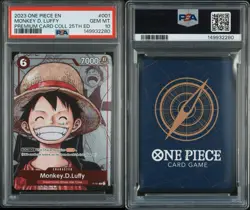 One Piece Monkey D Luffy P-001 25th Anniversary Promo PSA 10 English - Image 3