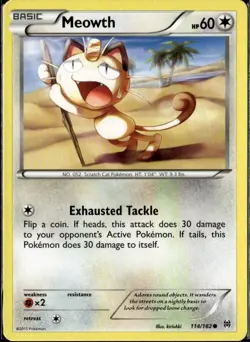 Meowth Common Generations 53/83 Colorless Pokemon Card - Image 1