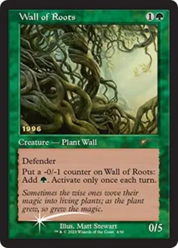 Wall of Roots -Foil Light Play MTG Promos: 30th Anniversary Promos - Image 1