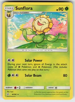 Sunflora Rare SM - Cosmic Eclipse 8/236 Pokemon - Image 1