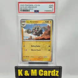 Pokemon - Alolan Graveler - #045 - Graded PSA 9 - Image 1