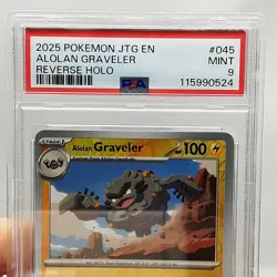 Pokemon - Alolan Graveler - #045 - Graded PSA 9 - Image 3
