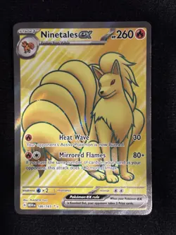 Pokemon Ninetales ex Ultra Rare Full Art Holo Sv: Scarlet & Violet 151 186/165 - Image 2