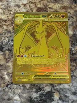 Mega Charizard Y EX 294/217 Gold Hyper Rare Ascended Heroes Pokemon TCG - Fresh! - Image 1