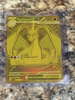 Mega Charizard Y EX 294/217 Gold Hyper Rare Ascended Heroes Pokemon TCG - Fresh! - Image 3
