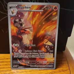 Pokemon TCG Blaziken 192/182 SV10 Destined Rivals Illustration Rare Stage 2 HP1… - Image 1