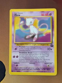 Mew 8 Black Star Promo - Pokemon WoTC - English LP - Image 2
