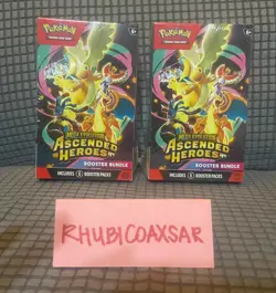 Pokemon Ascended Heroes Booster Bundle ERROR. Package Of 2. Read DESCRIPTION - Image 1