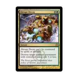 WOTC MtG Return to Ravnica Abrupt Decay (R) (Foil) EX - Image 1