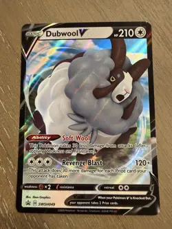 Dubwool V SWSH049 Holo Promo Sword & Shield Promo Pokemon Near Mint - Image 1