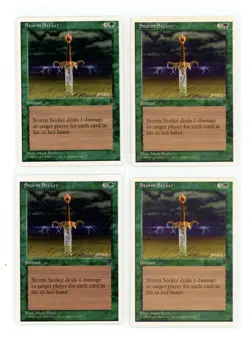 4x Storm Seeker x4 - Chronicles MTG Playset - Magic - (2)LP (2)NM condition - Image 1