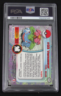 2000 Topps Chrome Pokemon T.V. #3 VENUSAUR PSA 7 NM - Image 2
