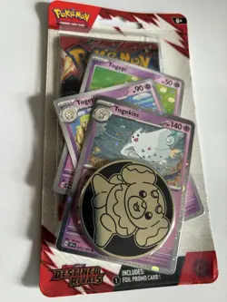 NIB Pokemon Destined Rivals Premium Checklane Blister Togekiss, Togetic, Togepi - Image 2
