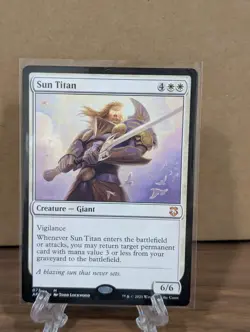 Magic the Gathering MTG Sun Titan # 0073 - Image 1
