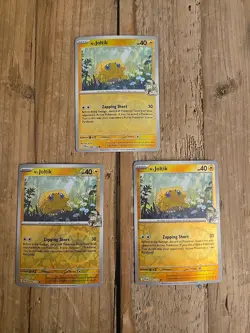 3x Pokemon TCG - N's Joltik 049/159 - Journey Together - Reverse Holo -Near Mint - Image 1