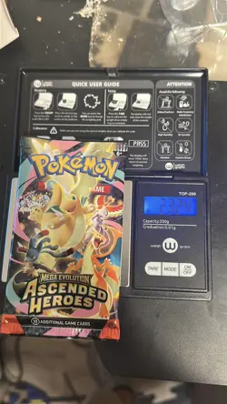 2026 Pokemon Ascended Heroes Booster Pack 23.24g (Ex Heavy) (Poss God Pack!!) - Image 1
