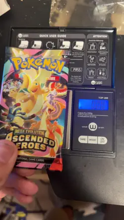 2026 Pokemon Ascended Heroes Booster Pack 23.24g (Ex Heavy) (Poss God Pack!!) - Image 2