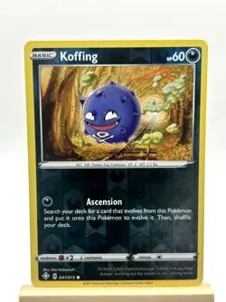 Koffing 041/072 Common Shining Fates Pokemon Reverse Holo Near Mint - Image 1