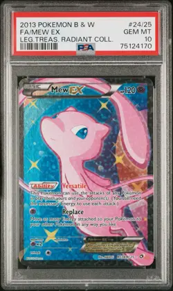 Pokemon Mew EX Legendary Treasures Radiant Coll. Full Art #RC24 PSA 10 Gem Mint - Image 1