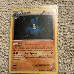Pokemon TCG Lucario 80/113 2013 Stage 1 Fighting Regular English - Image 1