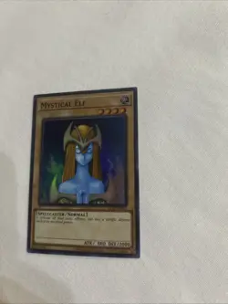 Yugioh Mystical Elf LOB-EN062 Super Rare 25th Anniversary NM - Image 3
