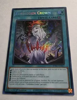 Forbidden Crown BPRO-EN067 Burst Protocol 1st Edition Yugioh NM Secret Rare - Image 2