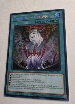 Forbidden Crown BPRO-EN067 Burst Protocol 1st Edition Yugioh NM Secret Rare - Image 3