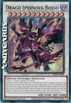 DRAGO IPERNOVA ROSSO (Red Hypernova Dragon) Super R • BLZD IT038 • 1Ed • Yugioh! - Image 1