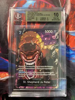 2025 One Piece Carrying on Will St. Shepherd Ju Peter Alt Art #OP13-084 BGS 10 - Image 1