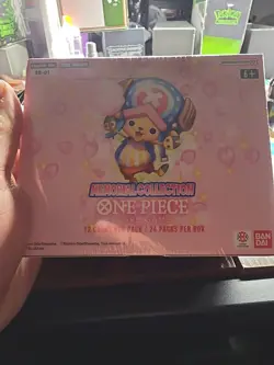 One Piece TCG EB-01 Memorial Collection Booster Box SEALED/NEW ENGLISH W/Acrylic - Image 1