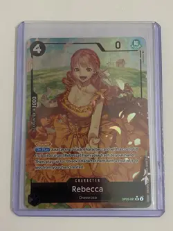 Rebecca One Piece TCG Awakening of the New Era OP05-091 Alt Art Super Rare - Image 1