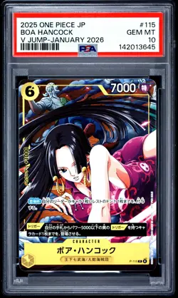 Boa Hancock PSA10 2025 One Piece Japanese Promos V Jump-January 2026 #115 - Image 1