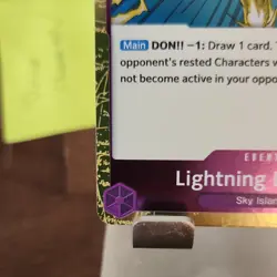 Bandai Lightning Dragon OP15-077 Rare Foil Alt Art English Event - Image 2
