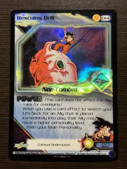 Rescuing Drill Foil Rare Limited Promo DBZ CCG Card GKI Dragon Ball Z Score TCG - Image 1