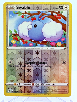 132/203 Swablu | Common REVERSE HOLO | Pokemon Trading Card | Evolving Skies - Image 1