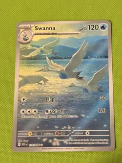 Pokemon TCG Swanna Card 110/086 White Flare Illustration Rare NEAR MINT - Image 1