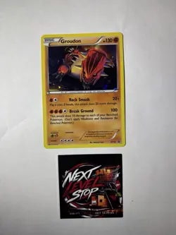 GROUDON Black Star Promo COSMOS HOLO Foil Rare XY Set Card #XY52 LP - Image 1