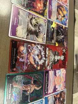 Bandai One Piece Card Game OP01 Character Cards Lot Luffy Nami Zoro Foil - Image 5