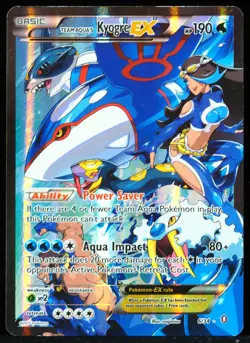 Team Aqua's Kyogre EX #6/34 Double Crisis LP Pokemon Card - Image 1