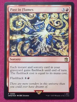 Magic The Gathering DOCTOR WHO FOIL PAST IN FLAMES PROMO red card MTG - Image 1