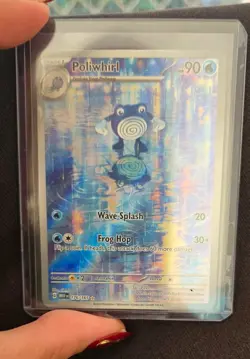 Poliwhirl 176/165 Scarlet Violet-151 Illustration Rare Pokemon TCG Card NM - Image 2