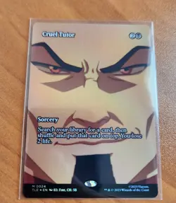 Magic MTG Avatar Cruel Tutor TLE 0024 Borderless Foil Mythic - NM condition - Image 1