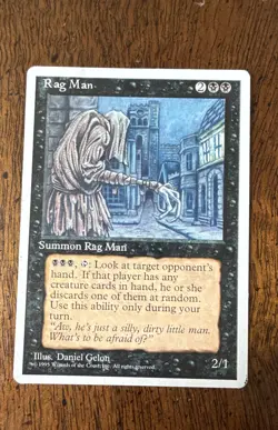 Rag Man MTG Core Set 4th Edition Regular Magic, The Gathering M/HP - Image 1