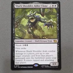 Magic: The Gathering Shark Shredder, Killer Clone Rare Legendary Creature TMT 0… - Image 1